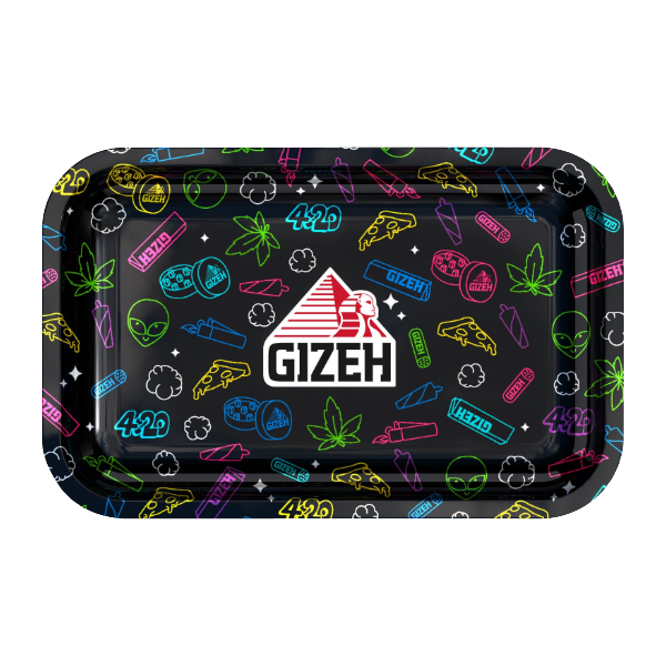 GIZEH Metal Tray M Comic black 1 Stück